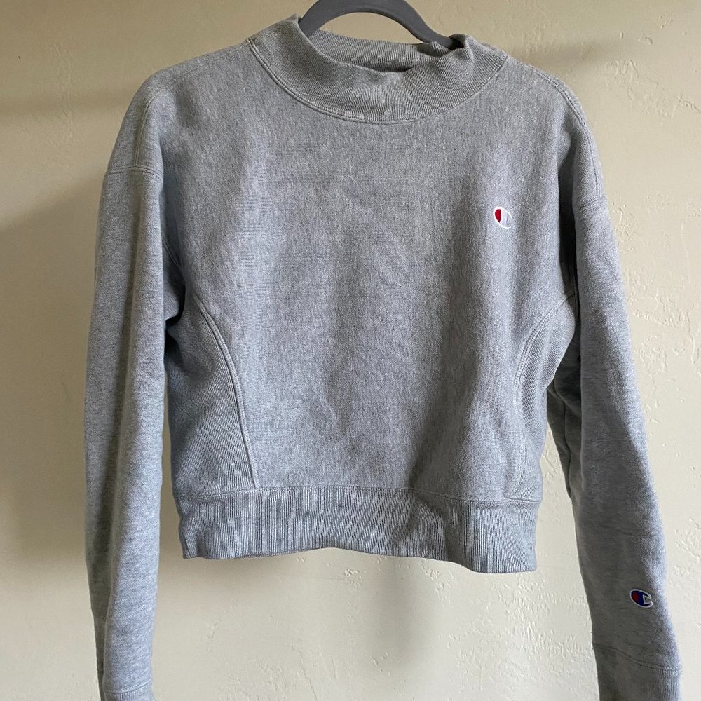 Champion Sweater Crewneck Cropped Turtle Neck